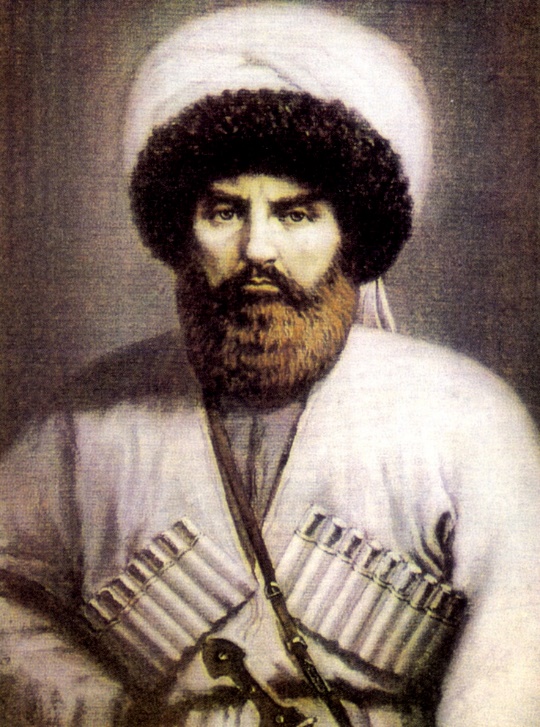 Retrato del Imán Shamil, líder de la resistencia en el Cáucaso