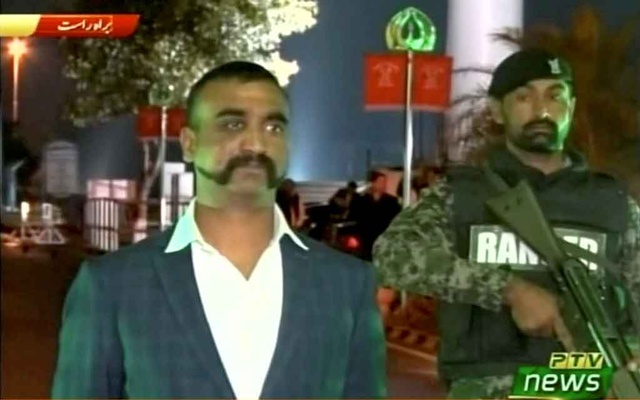 Abhinandan Varthaman, piloto del ejército indio, en el momento su liberación