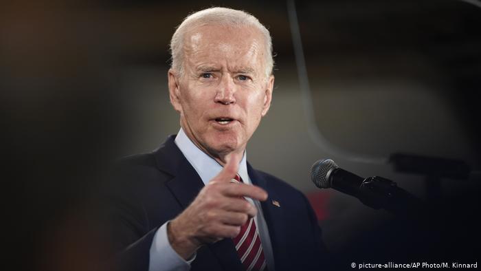 Vorwahlen in den USA - New Hampshire Joe Biden (picture-alliance/AP Photo/M. Kinnard)