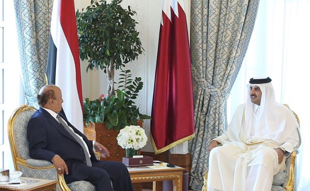 Qatar Emir & Yemen President Meets