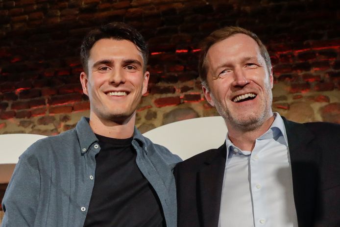 Conner Rousseau (sp.a) et Paul Magnette (PS) en janvier dernier.