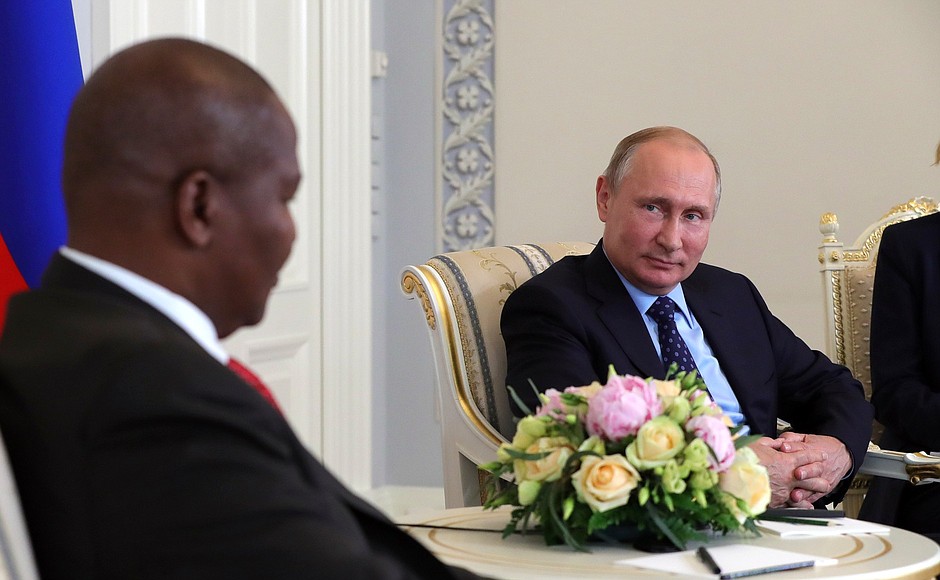 With President of Central African Republic Faustin Archange Touadera.