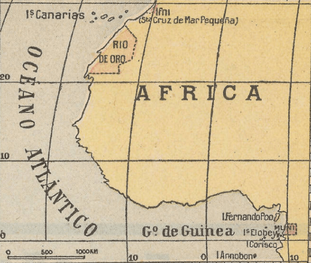 mapa de las colonias españolas
