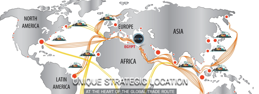 Egipto en el “corazón de la ruta comercial global”