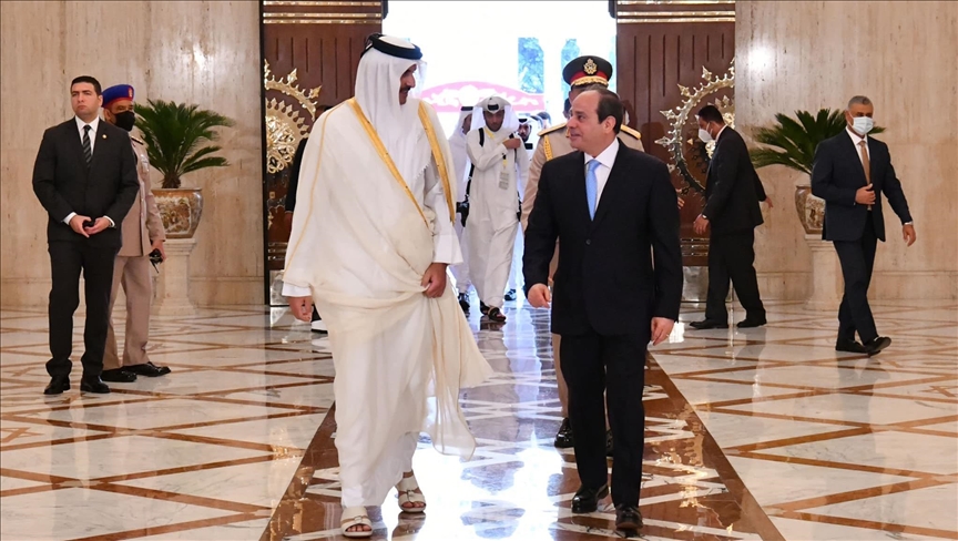 Primera visita del emir de Qatar a Egipto en siete años el pasado 24 de junio de 2022