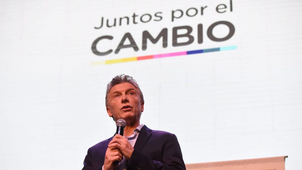 Mauricio Macri, antiguo presidente de Argentina, en una comparecencia pública.