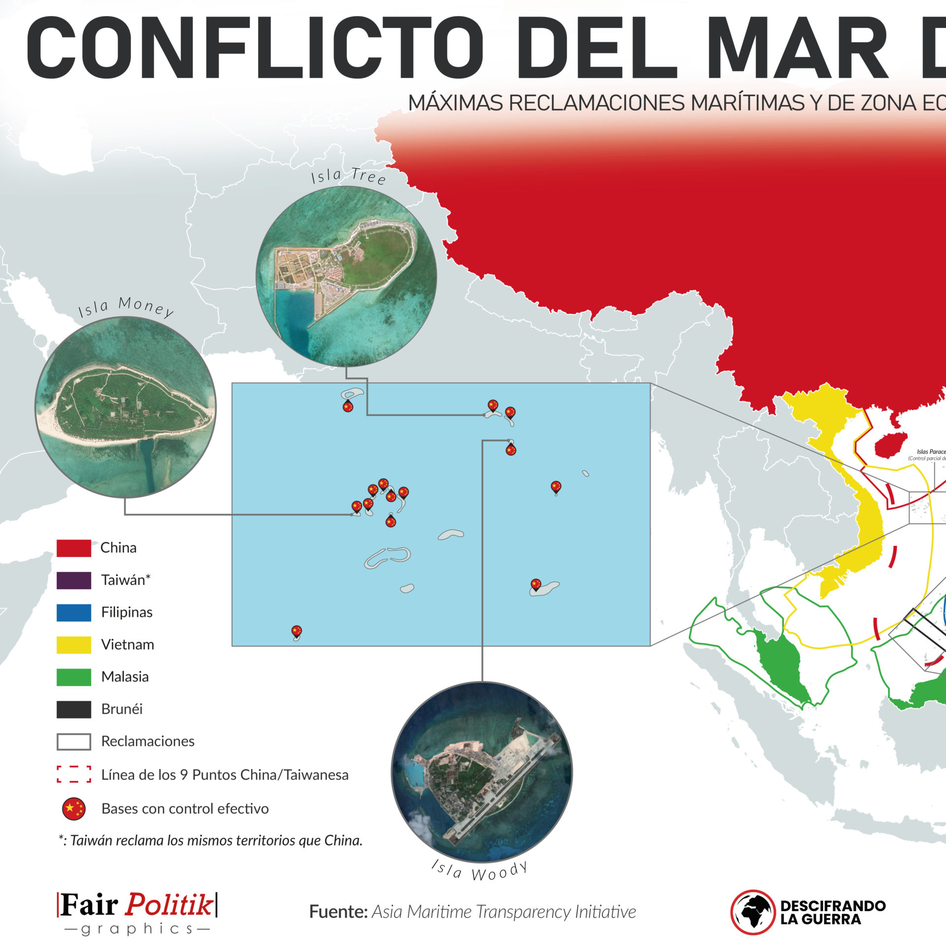 Mapa mar china conflicto meridional detalle 1