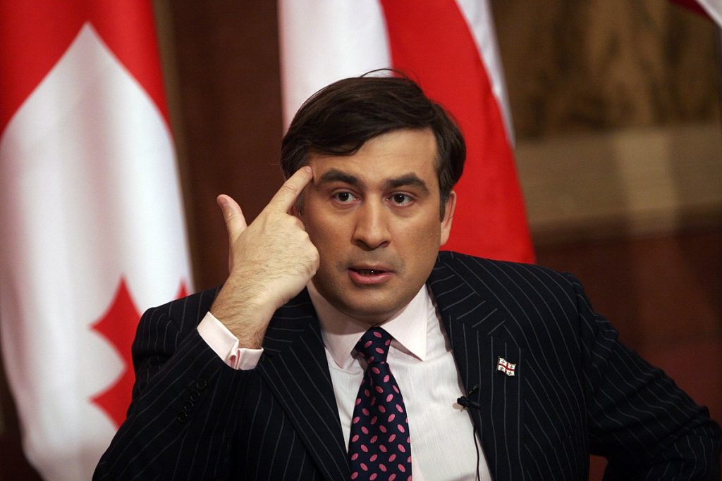 Foto de archivo de Mijeil Saakashvili, expresidente que impulsó la integración euroatlántica de Georgia.
