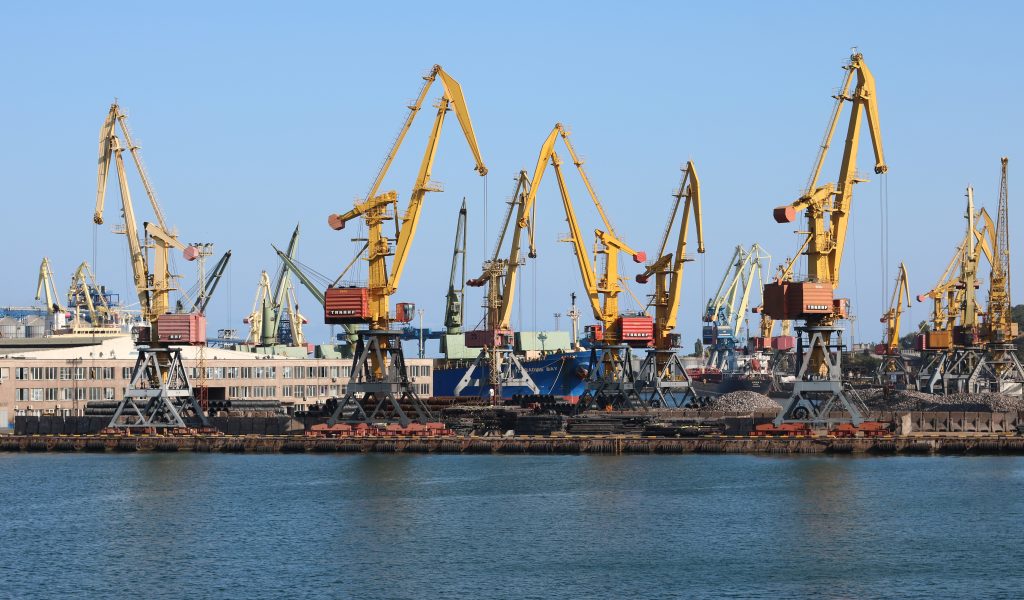 Puerto ucraniano de Odesa, uno de los más afectados por el bloqueo naval ruso en el Mar Negro.