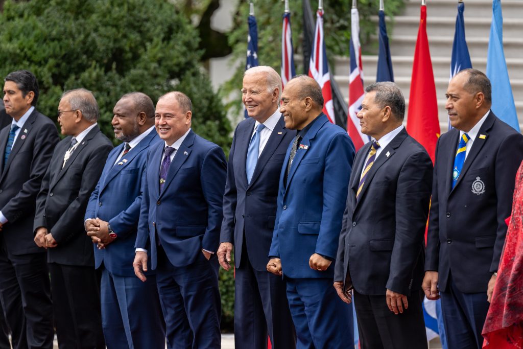 Joe Biden encabeza la cumbre con los líderes del Pacífico, celebrada en Washington en septiembre de 2023.