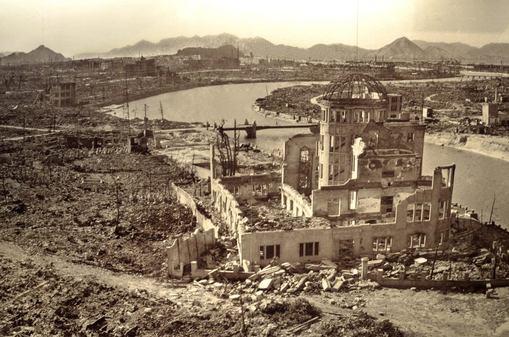 Situación de la ciudad de Hiroshima como consecuencia del lanzamiento de la bomba atómica por parte de Estados Unidos.