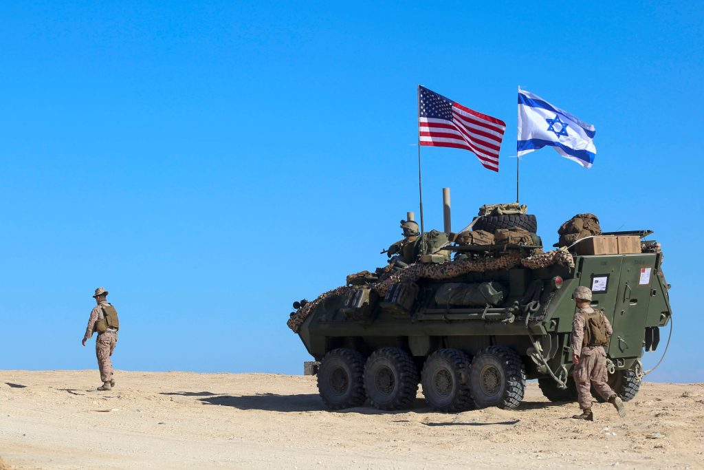 Ejercicios conjuntos entre Estados Unidos e Israel, celebrados en marzo de 2018. El poder militar ha sido uno de los pilares de la Pax Americana en Oriente Medio.
