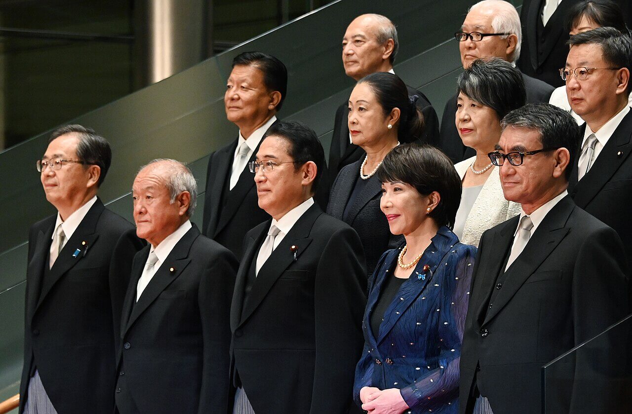 El nuevo gabinete presentado por Fumio Kishida, primer ministro japonés, en agosto de 2023.