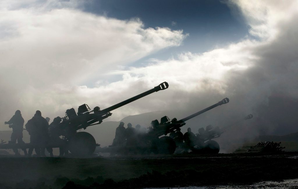 Efectivos de la OTAN durante unos ejercicios militares realizados en Escocia. 