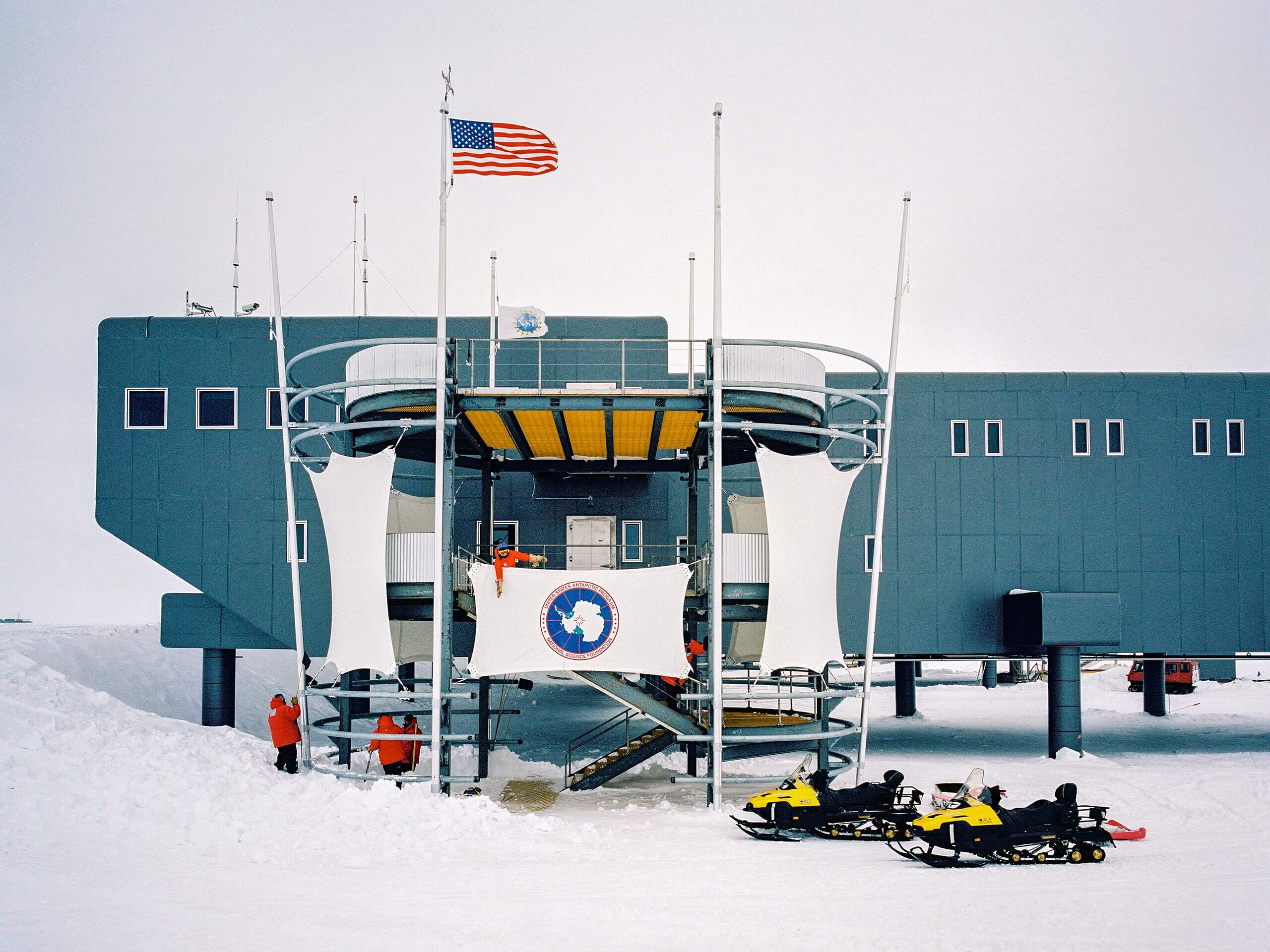 Base Amundsen-Scott de Estados Unidos, ubicada en la Antártida.