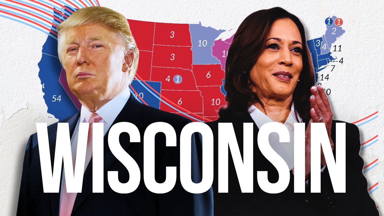 Donald Trump, candidato del Partido Republicano, y Kamala Harris, candidata del Partido Demócrata. Michigan otorga 10 compromisarios.