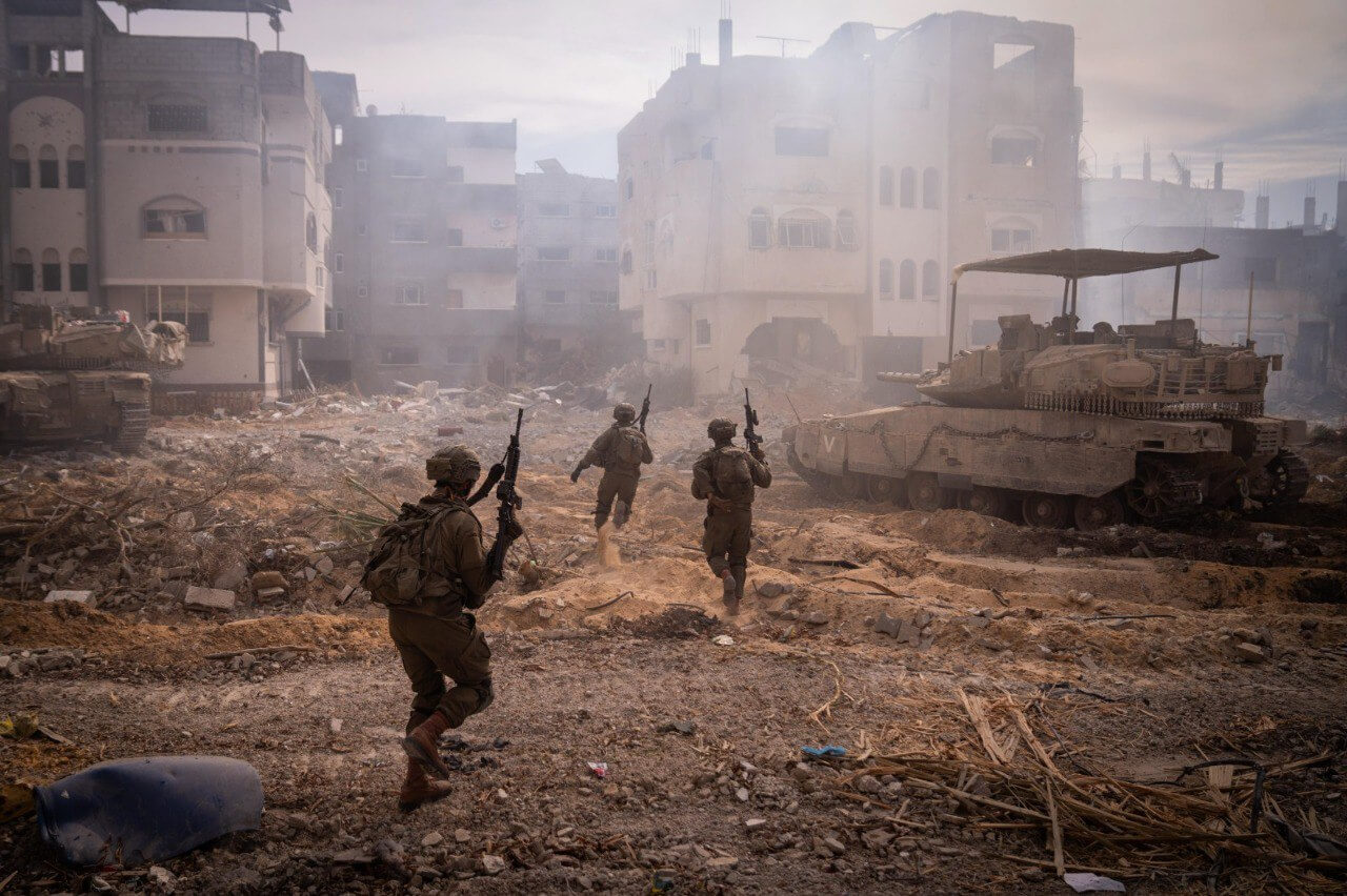 Soldados de las Fuerzas de Defensa de Israel en la Franja de Gaza. 