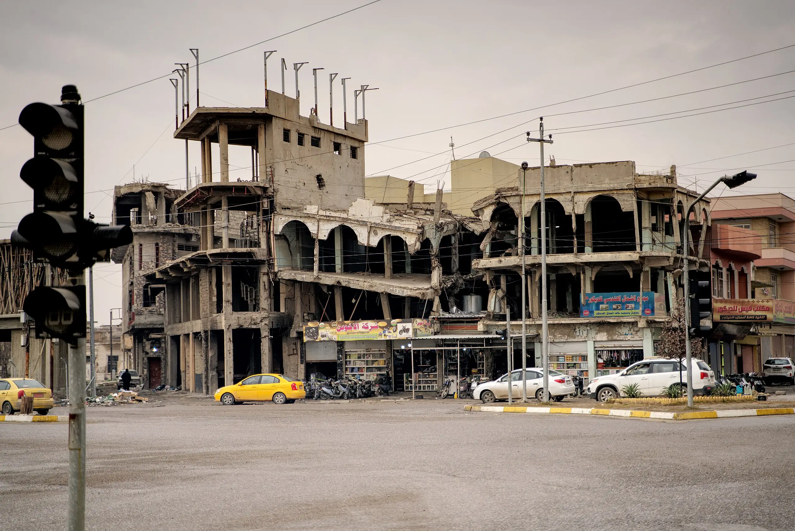 Edificio en ruinas tras los enfrentamientos que se produjeron en Mosul contra el Estados Islámico.